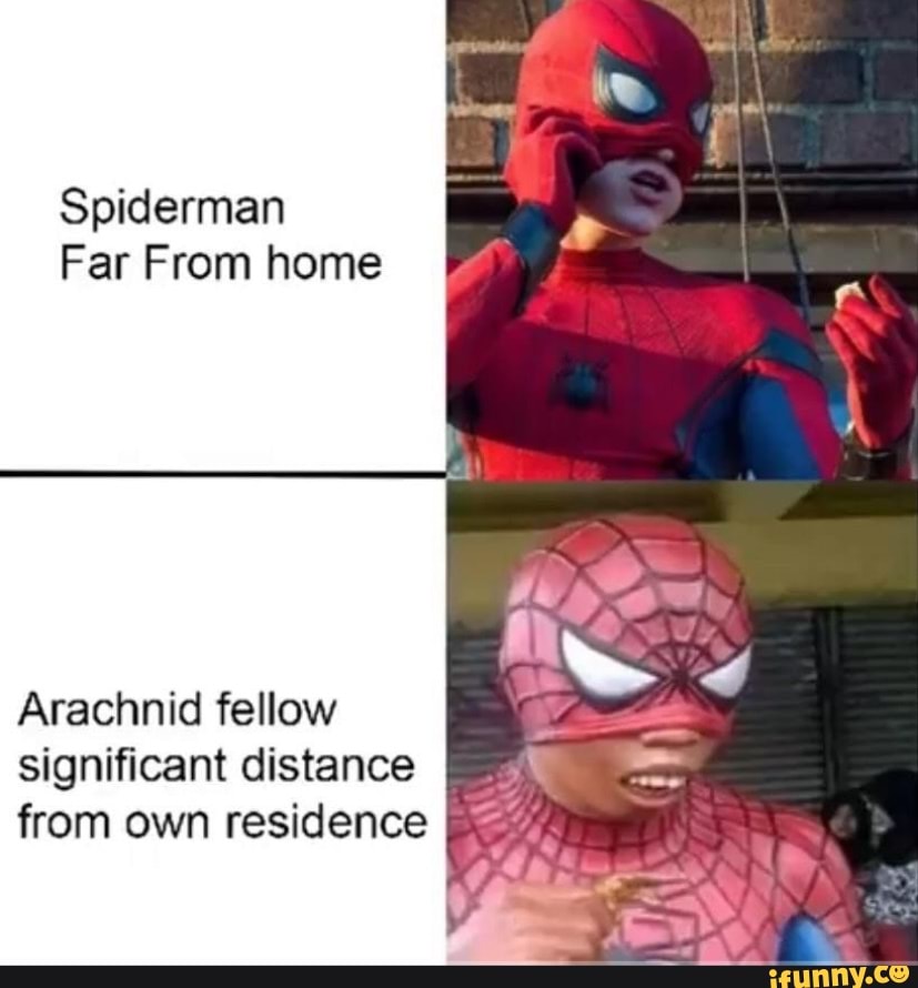 Spiderman Far From home Arachnid fellow significant distance from own ...