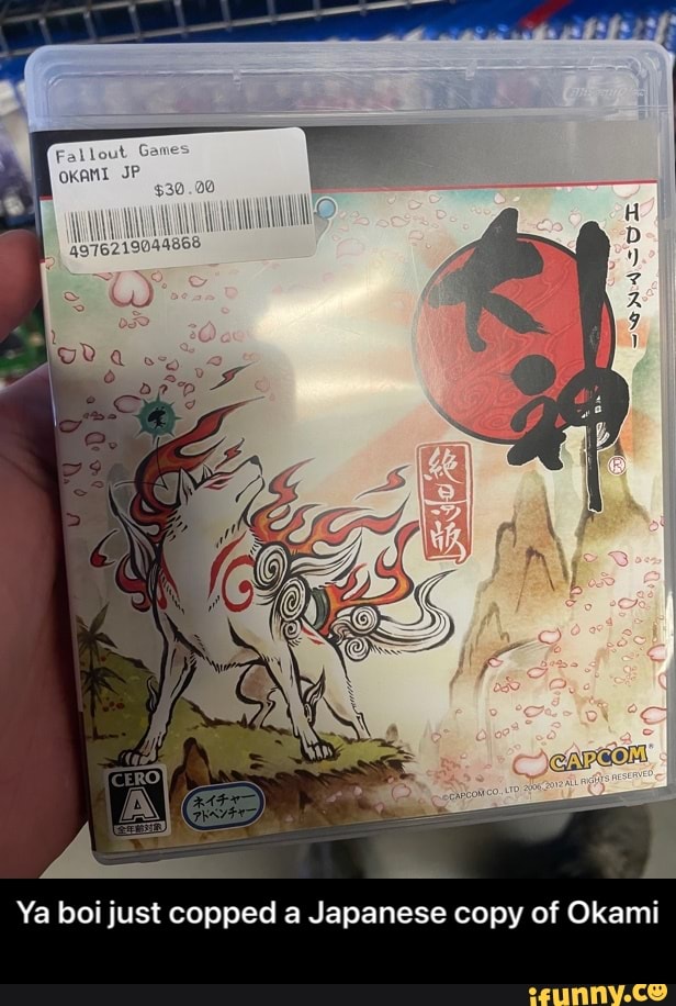 SP
4976219044868
Ya boi just copped a Japanese copy of Okami - Ya boi just copped a Japanese copy of Okami