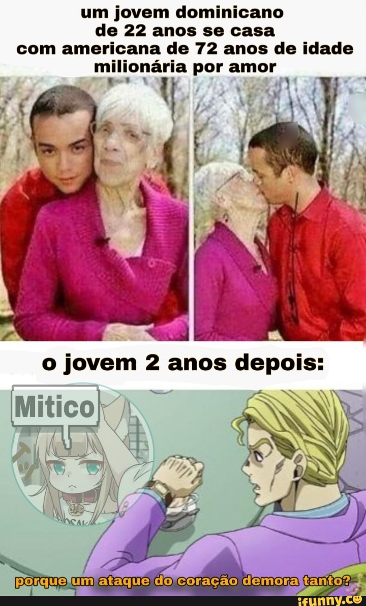 um jovem dominicano de 22 anos se casa com americana de 72 anos de idade milionária por amor
Es
jovem amos
do coração