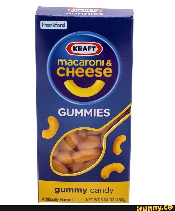 Macaroni CHeeSE GUMMIES gummy candy Artificially Flavored NET WT 5.64 ...