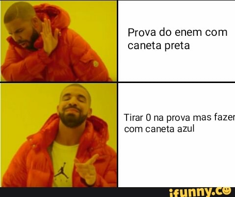 Prova do enem com caneta preta Tirar O na prova mas fazer com caneta ...