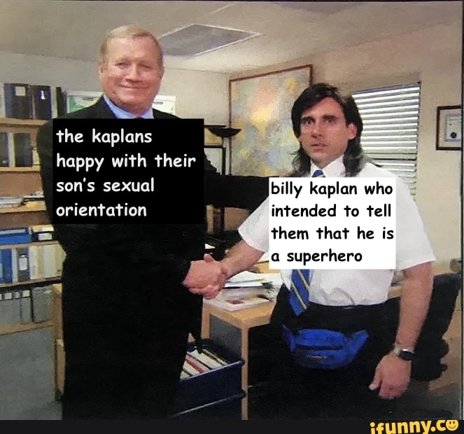 the kaplans
happy with their I son's sexual orientation
billy kaplan who
intended to tell them that he is
ya superhero