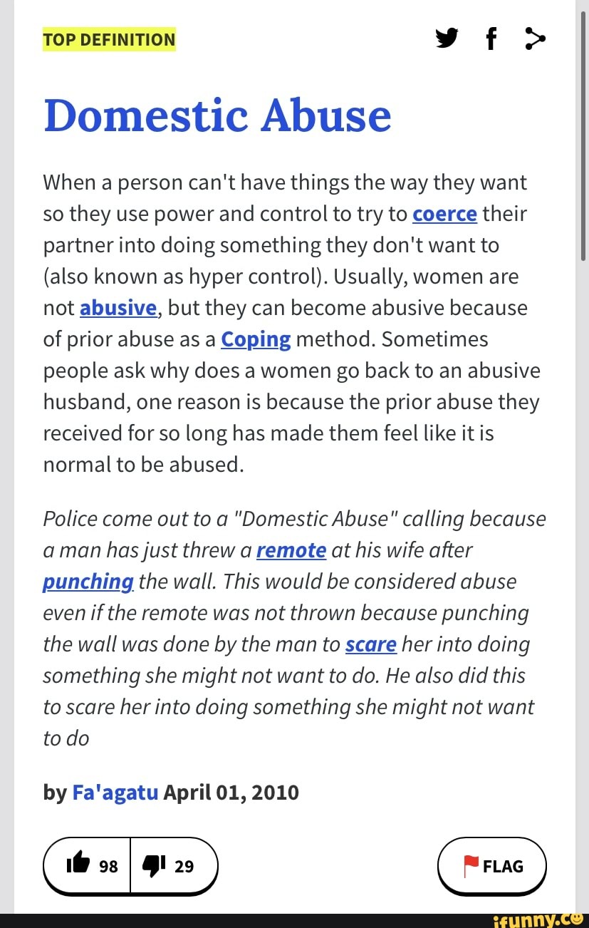 Top Definition Domestic Abuse When A Person Can T Have Things The Way They Want So