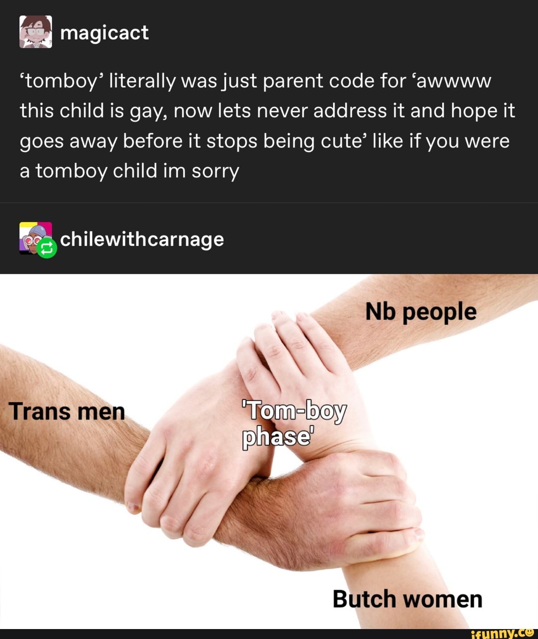'tomboy' literally was just parent code for 'awwww this child is gay