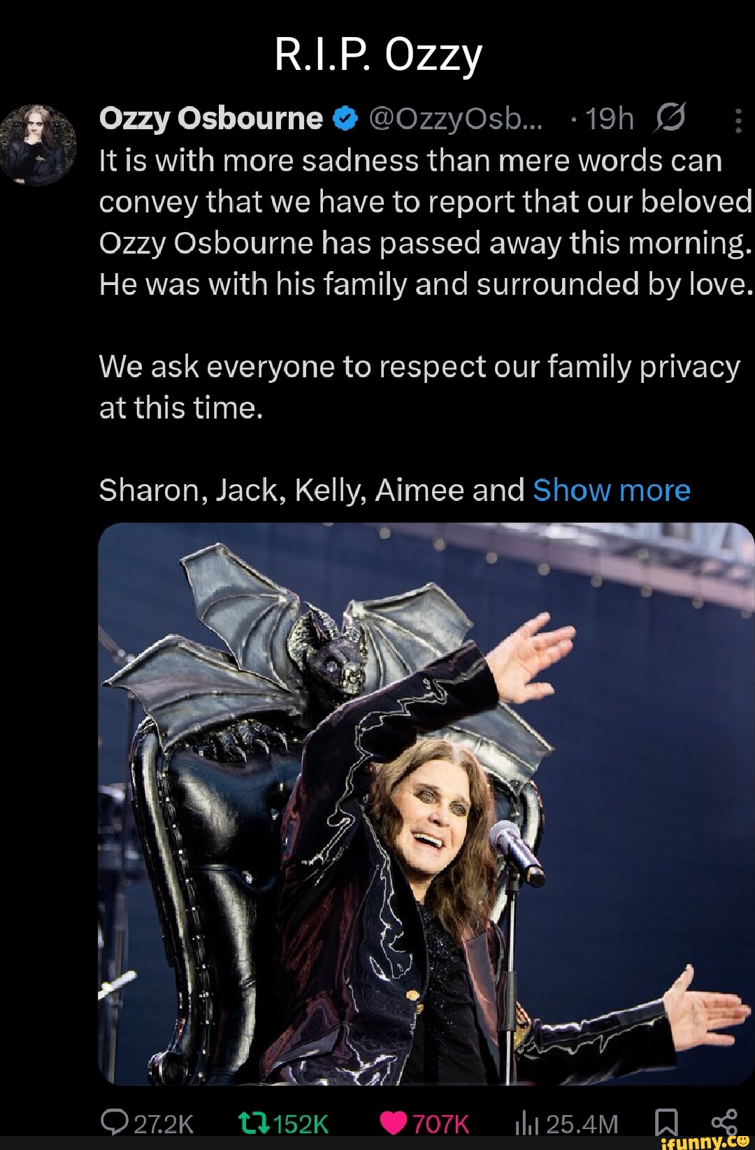 google has ozzy osbourne passed away