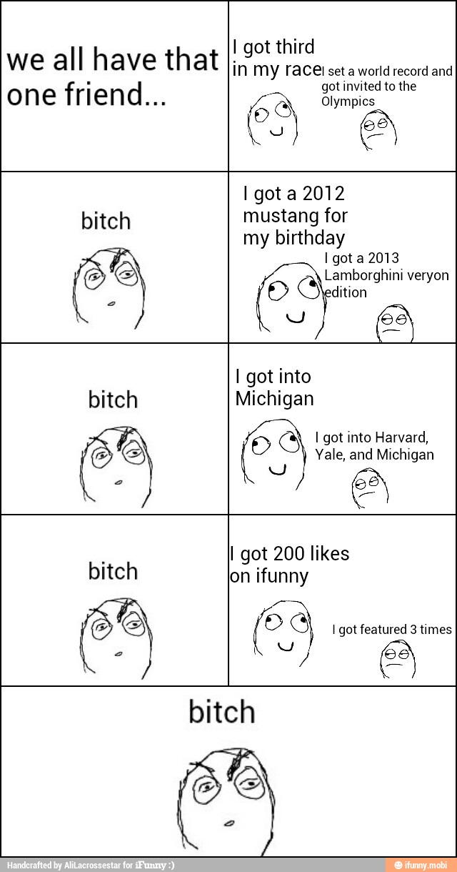 we all have that I got third
in my race world record and
I got a 2012
bitch mustang for
my birthday
I got a 2013
A Lamborghini veryon
E
© dition
U
E
I got 200 likes
bitch
lon ifunny
bitch