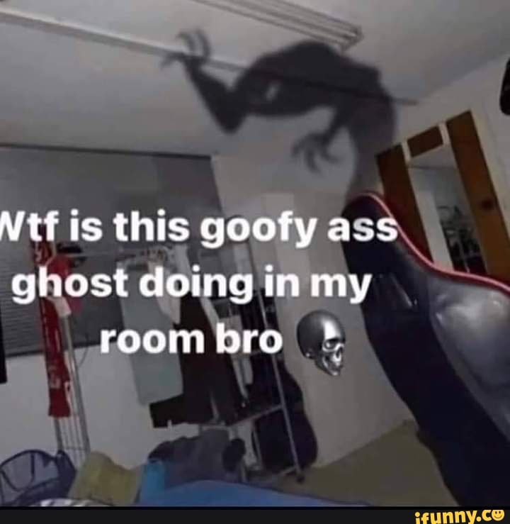 Is this goofy aus ghost doing in my roombro - )