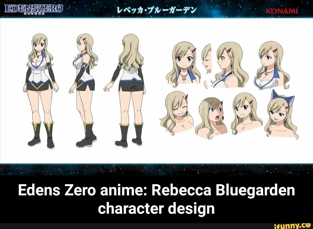 We Ys Edens Zero Anime Rebecca Bluegarden Character Design Edens Zero Anime Rebecca 6120