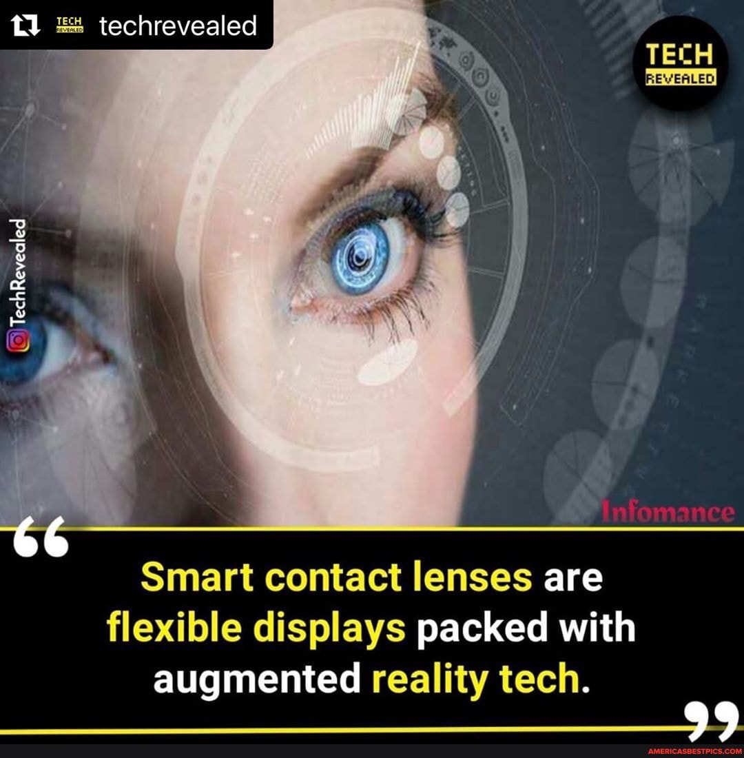 Smart contact lenses are flexible displays packed with augmented