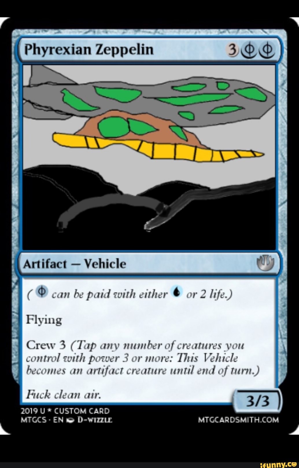 Artifact Vehicle 6 RT paid with either or Crew 3 (Tap any number of