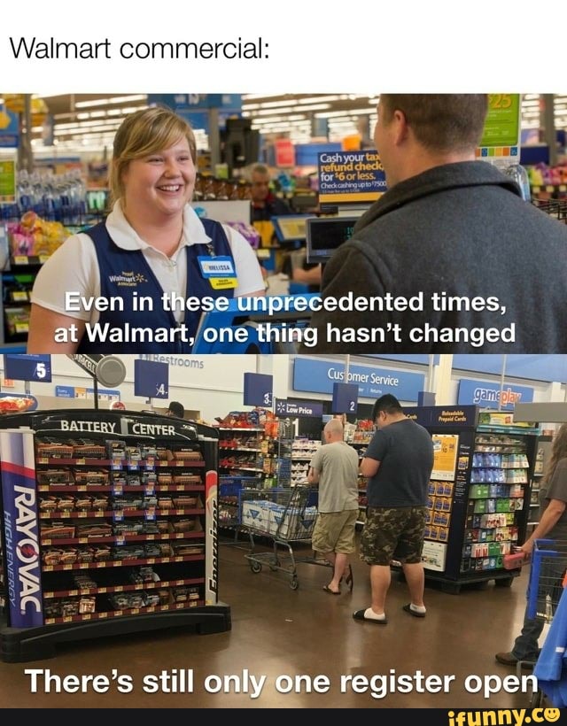 Walmart commercial: Even in these unprecedented times, at Walmart, one ...