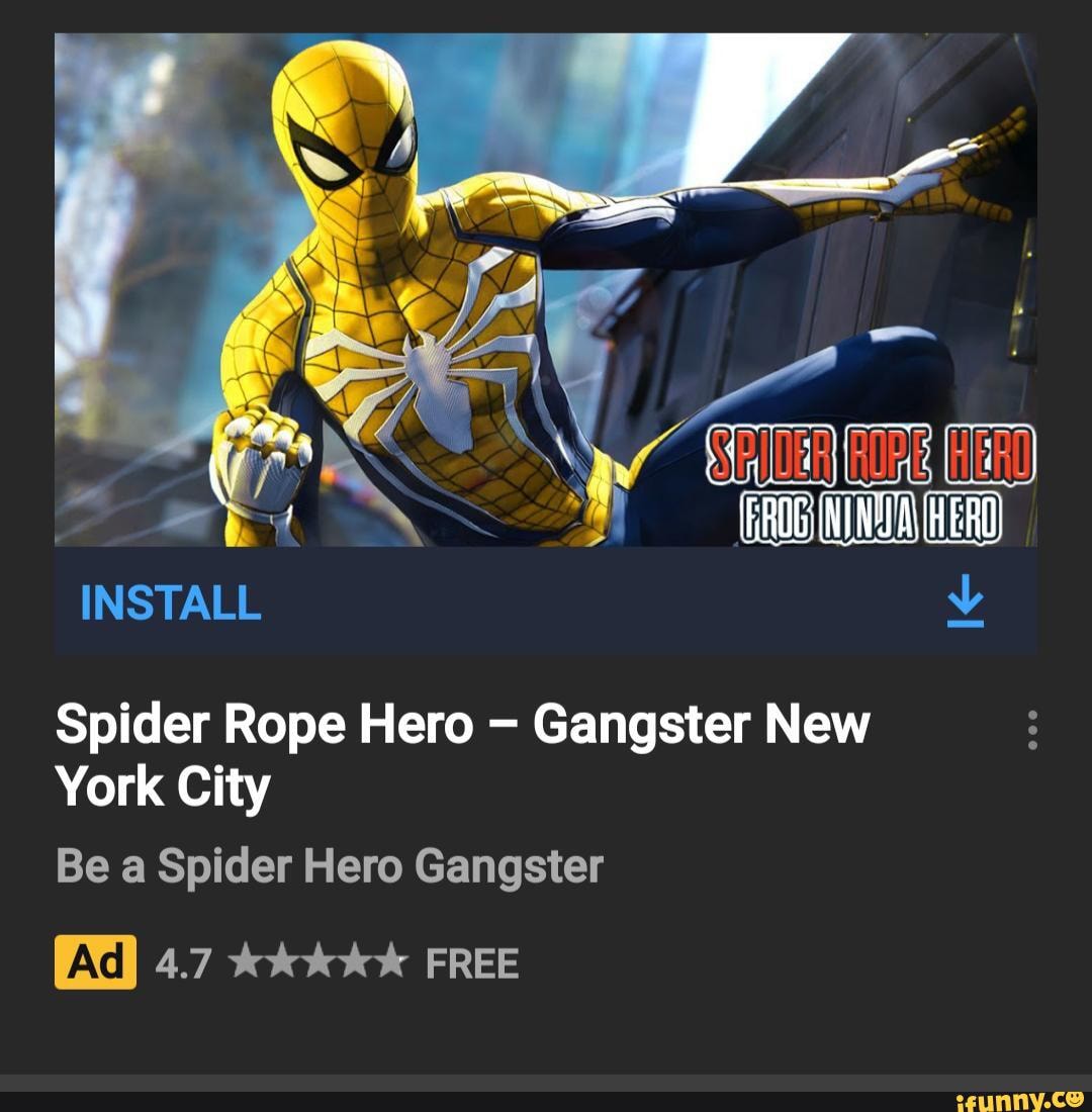 INSTALL Spider Rope Hero Gangster New York City Be a Spider Hero