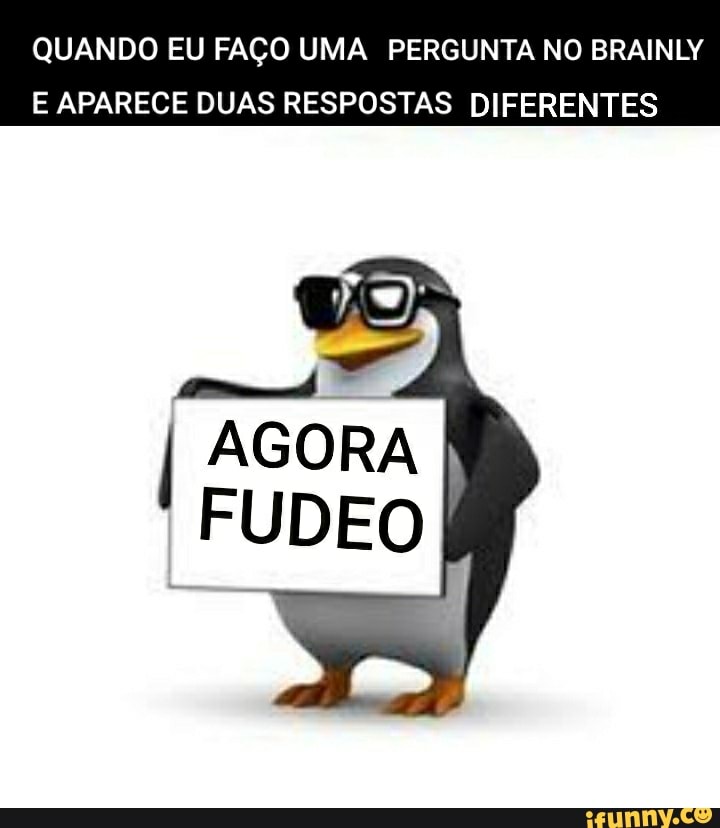 QUANDO EU FAÇO UMA PERGUNTA NO BRAINLY E APARECE DUAS RESPOSTAS DIFERENTES
"AGORA FUDEO