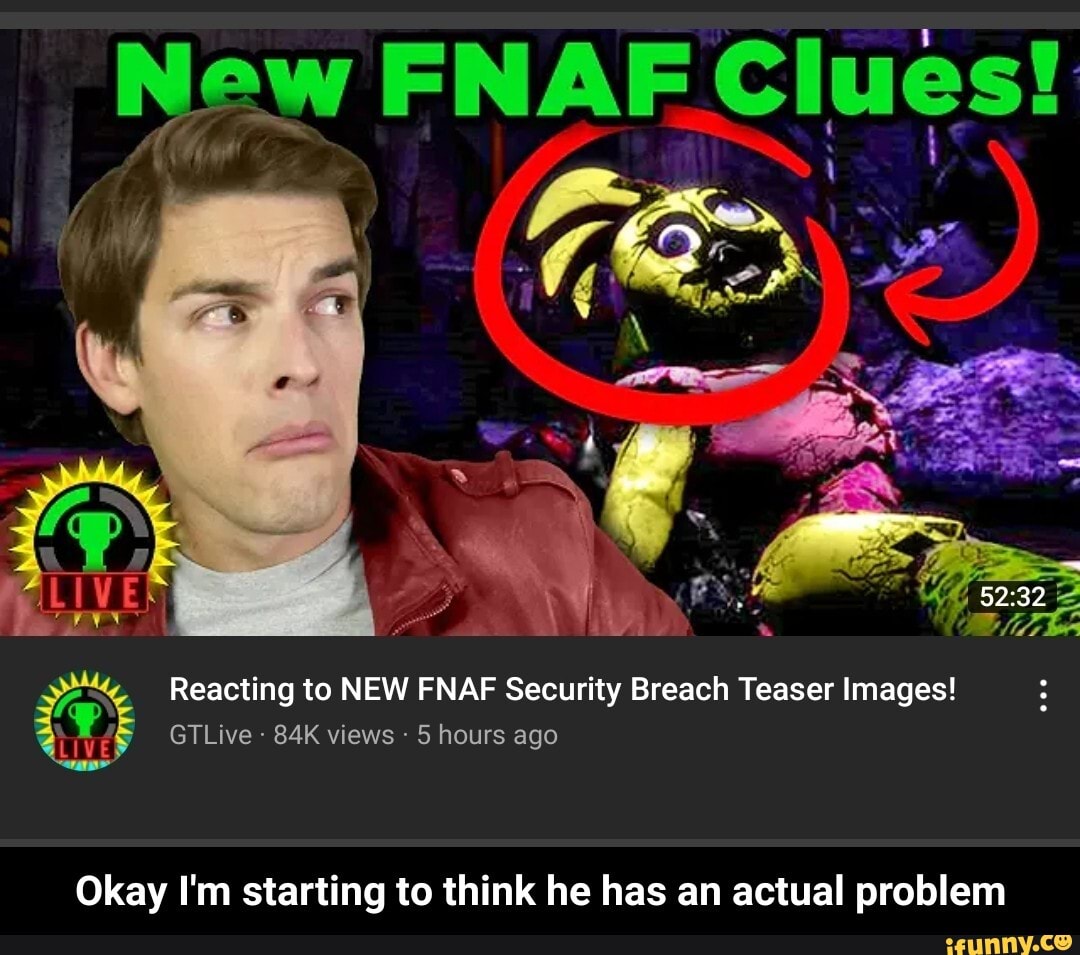 New FNAF Clues! Reacting to NEW FNAF Security Breach Teaser Images ...