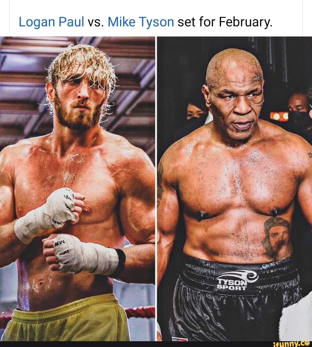 Logan Paul vs. Mike Tyson set for February. iFunny