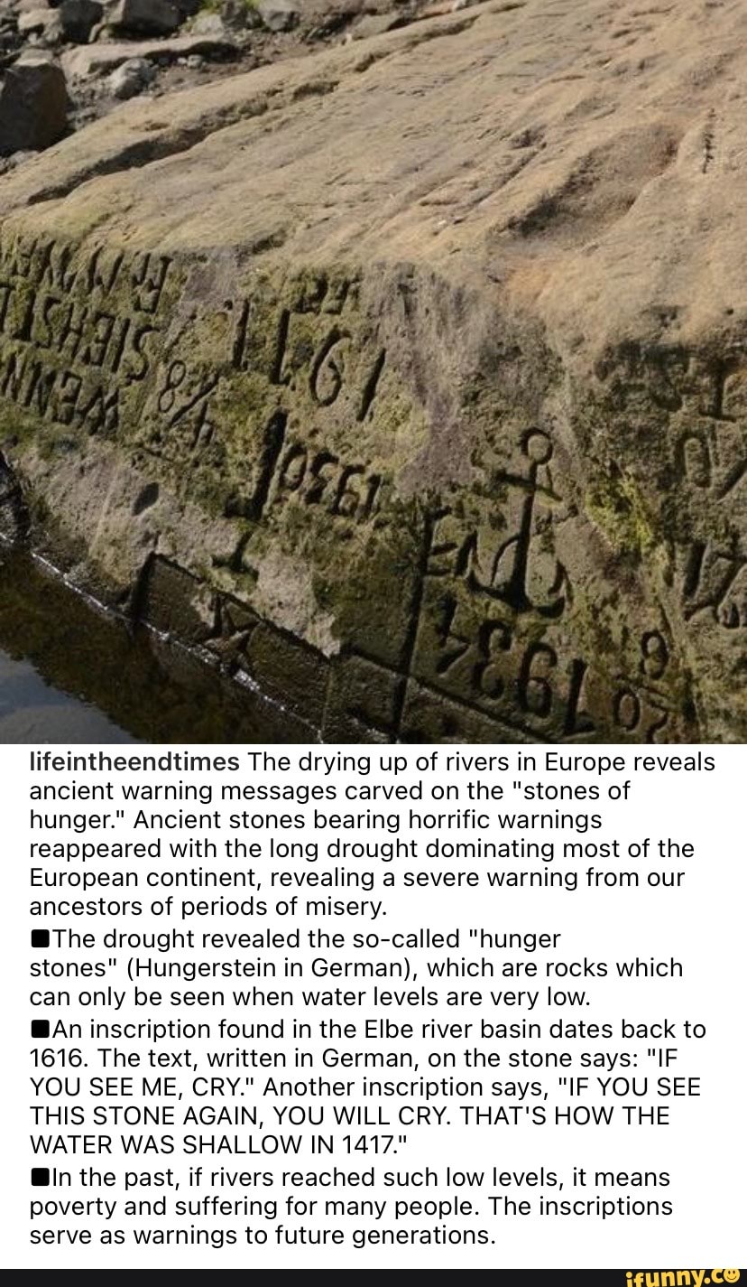 Lifeintheendtimes The drying up of rivers in Europe reveals