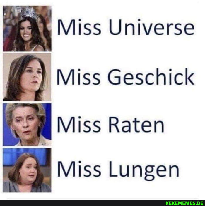 iss Universe Miss Geschick iss Lungen
