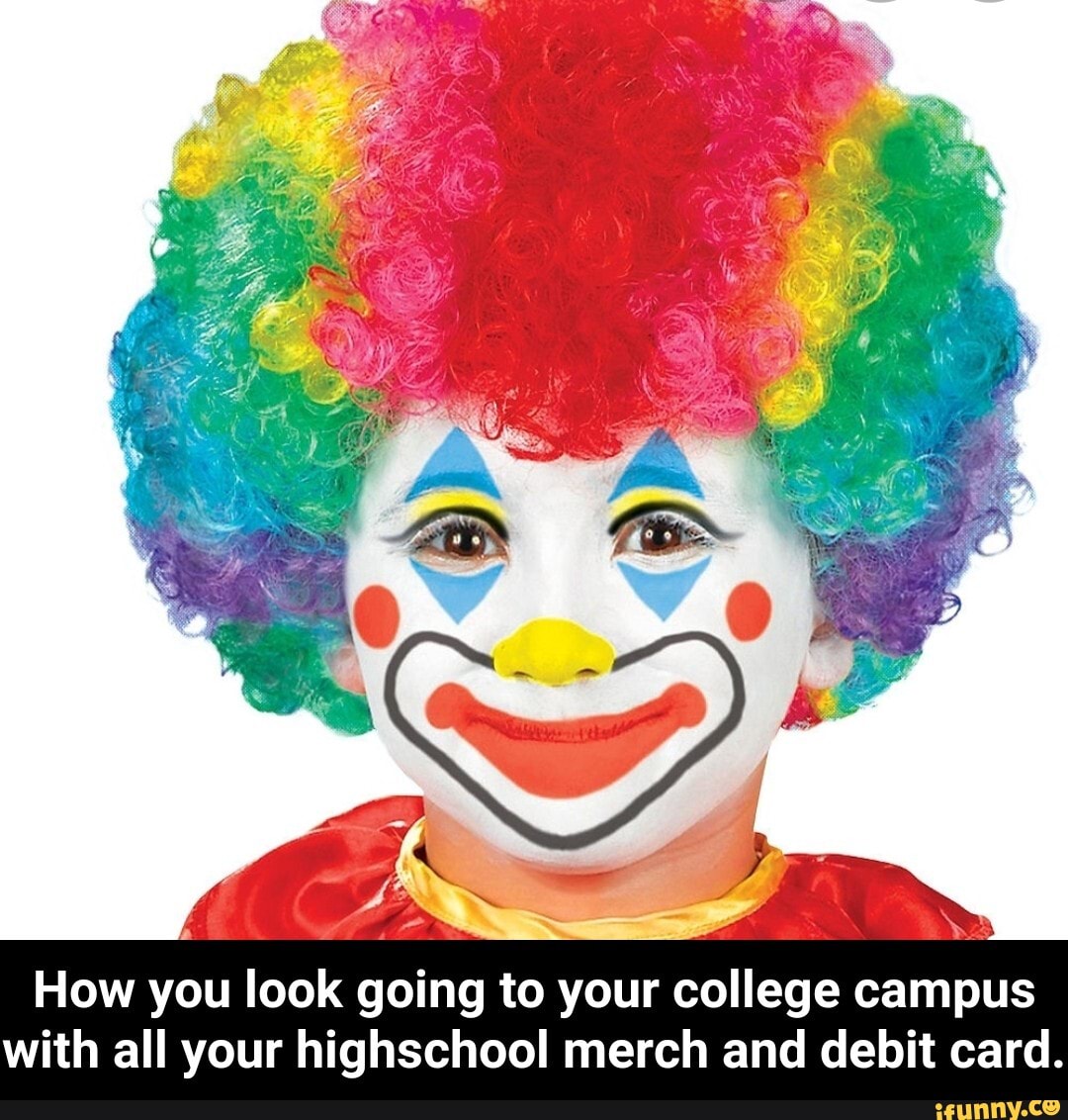 Как нарисовать лицо клоуна