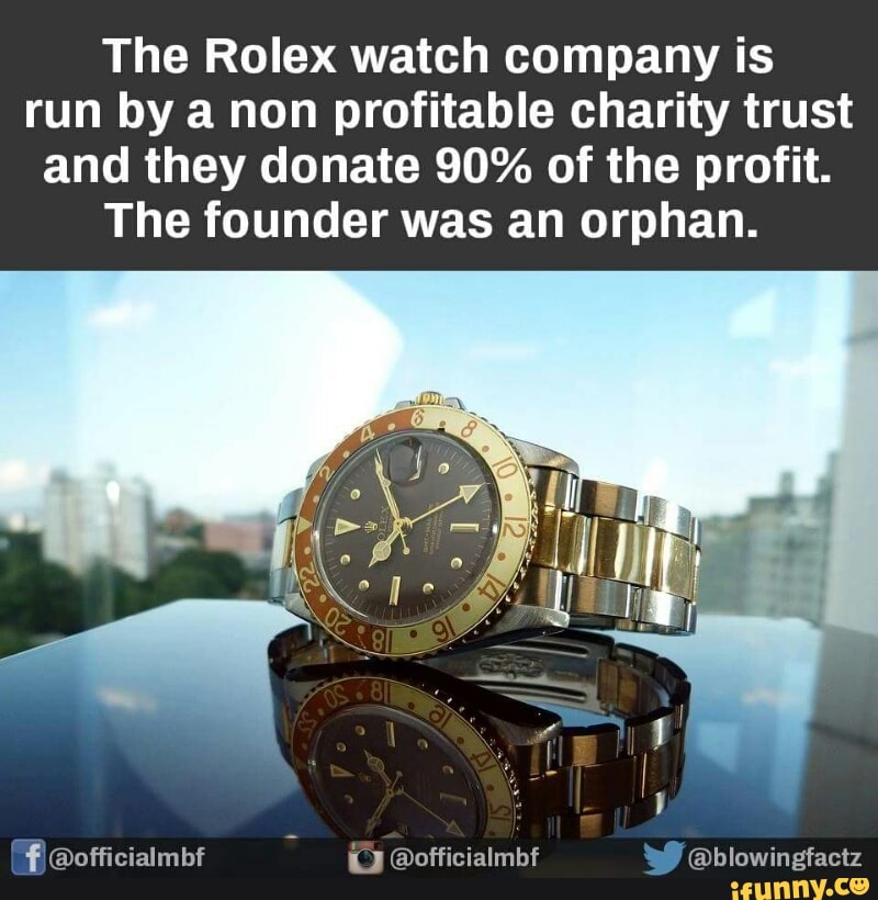 rolex non profit