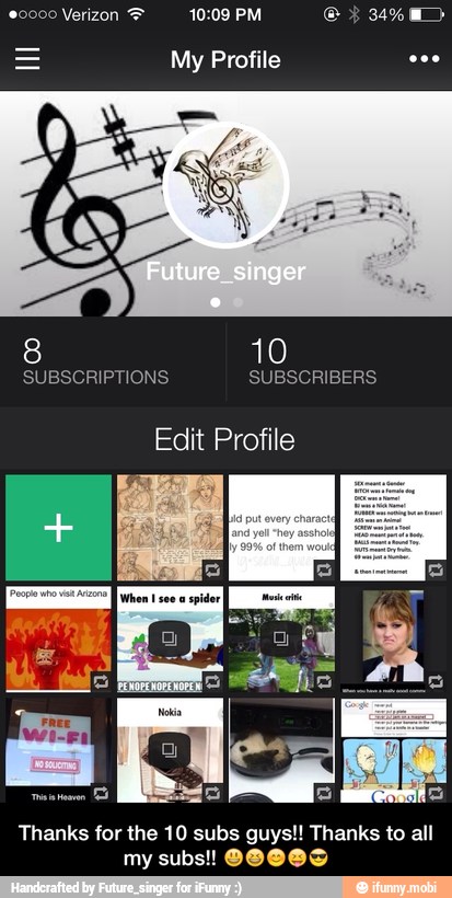 My Profile
Edit Profile
Thanks for the 10 subs guys!! Thanks to all
my subs! 00003 - Thanks for the 10 subs guys!! Thanks to all my subs!! πππππ