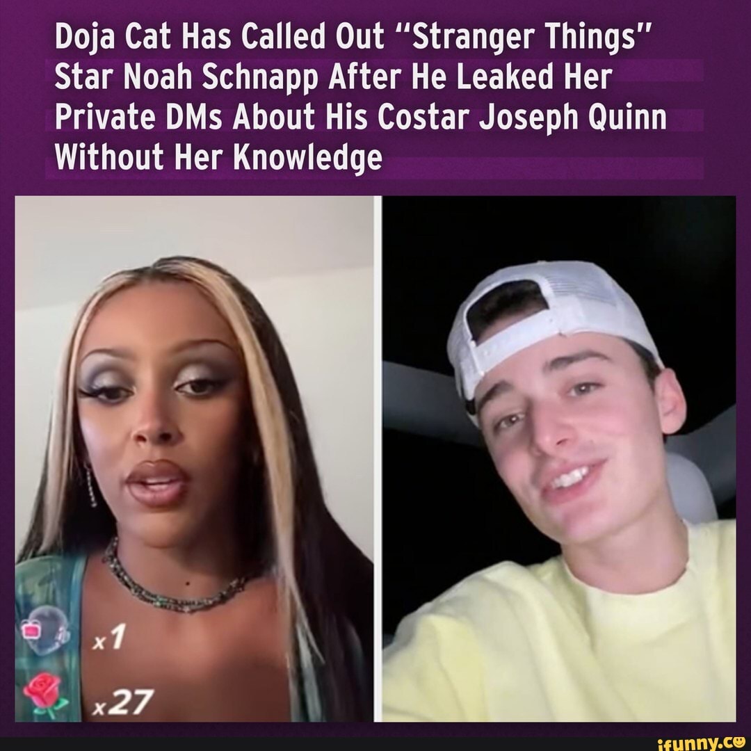 Doja Cat Has Called Out Stranger Things Star Noah Schnapp After He Leaked Her Private Dms 