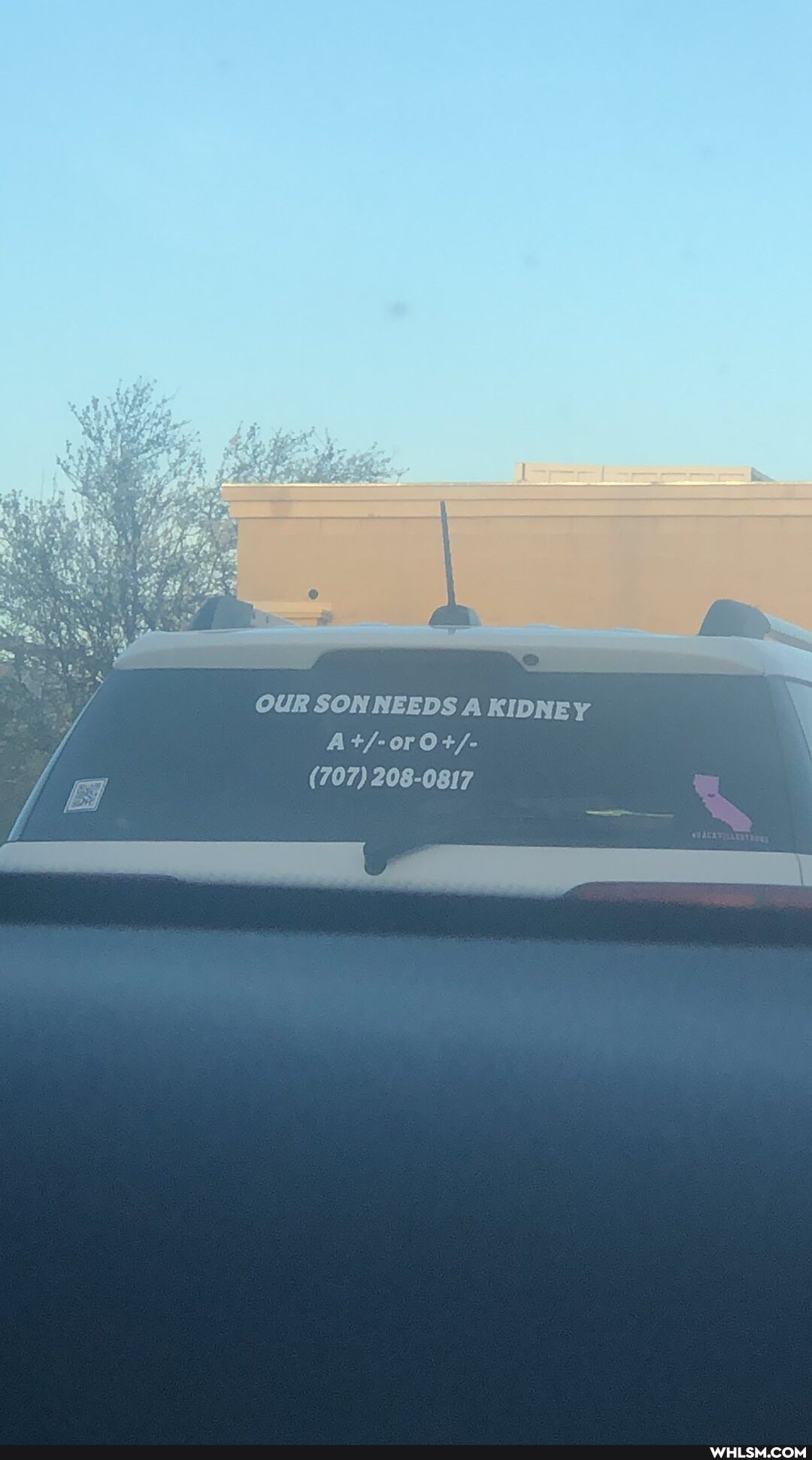 OUR SON NEEDS A KIDNEY
OP OF
(707) 208-0817