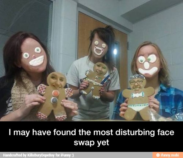 I may have found the most disturbing face
swap yet - I may have found the most disturbing face swap yet