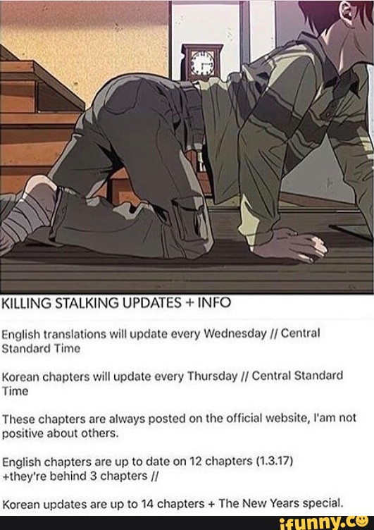 when does killing stalking update