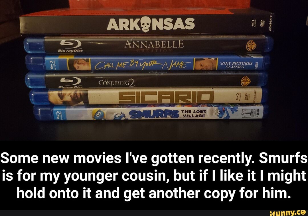 Some new movies I've gotten recently. Smurfs
is for my younger cousin, but if I like it I might
hold onto it and get another copy for him. - Some new movies I've gotten recently. Smurfs is for my younger cousin, but if I like it I might hold onto it and get another copy for him.