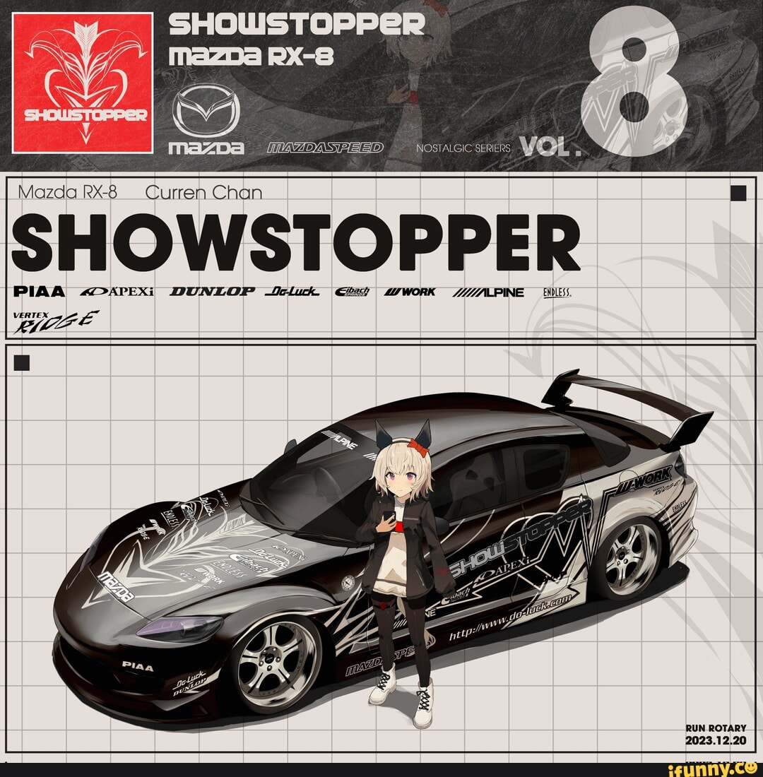 SHOWSTOPPER NOSTALGIC SERIERS. VOL Mazda RxX-8 Curren Chan SHOWSTOPPER PIAA
