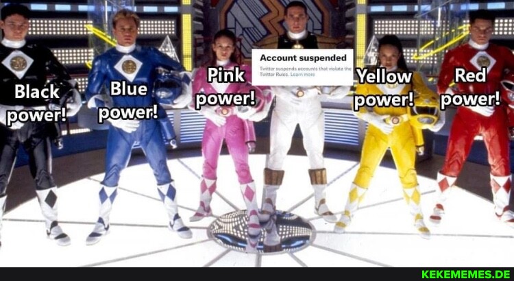 Pink Recl Black Blue power! Pow pawet power! power! Pegen pow