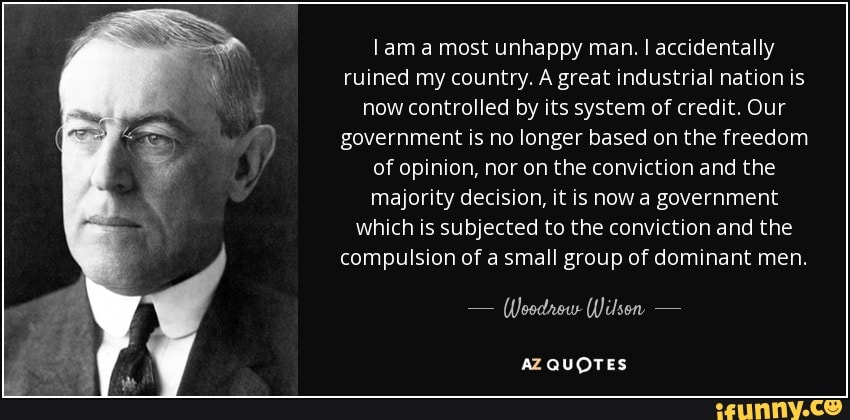 Lam a most unhappy man. I accidentally ruined my country. A great ...