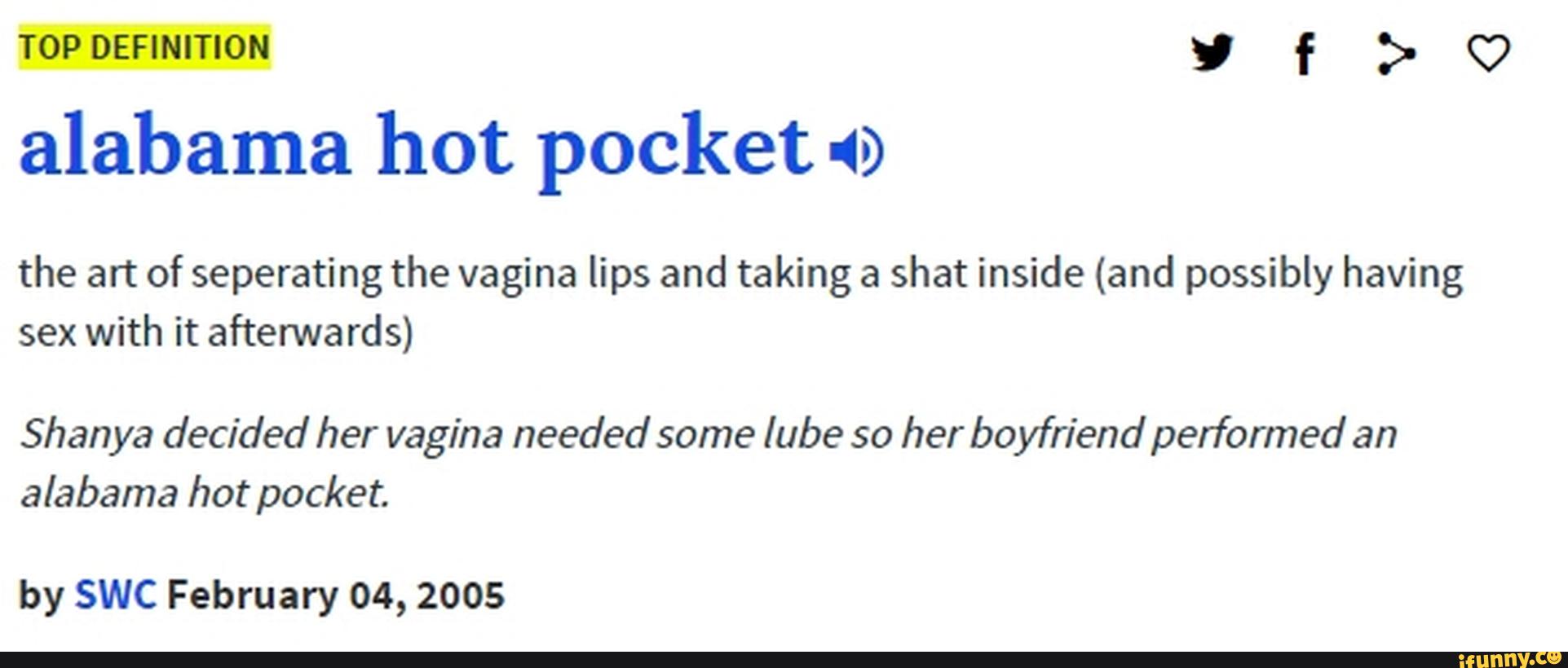 Alabama hot pocket definition