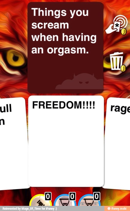 Things you
I scream
I
when having