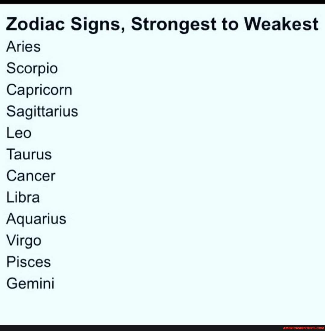 Scorpio strongest sign