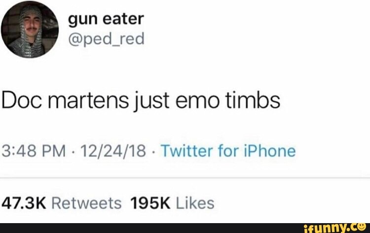 doc martens are just emo timbs