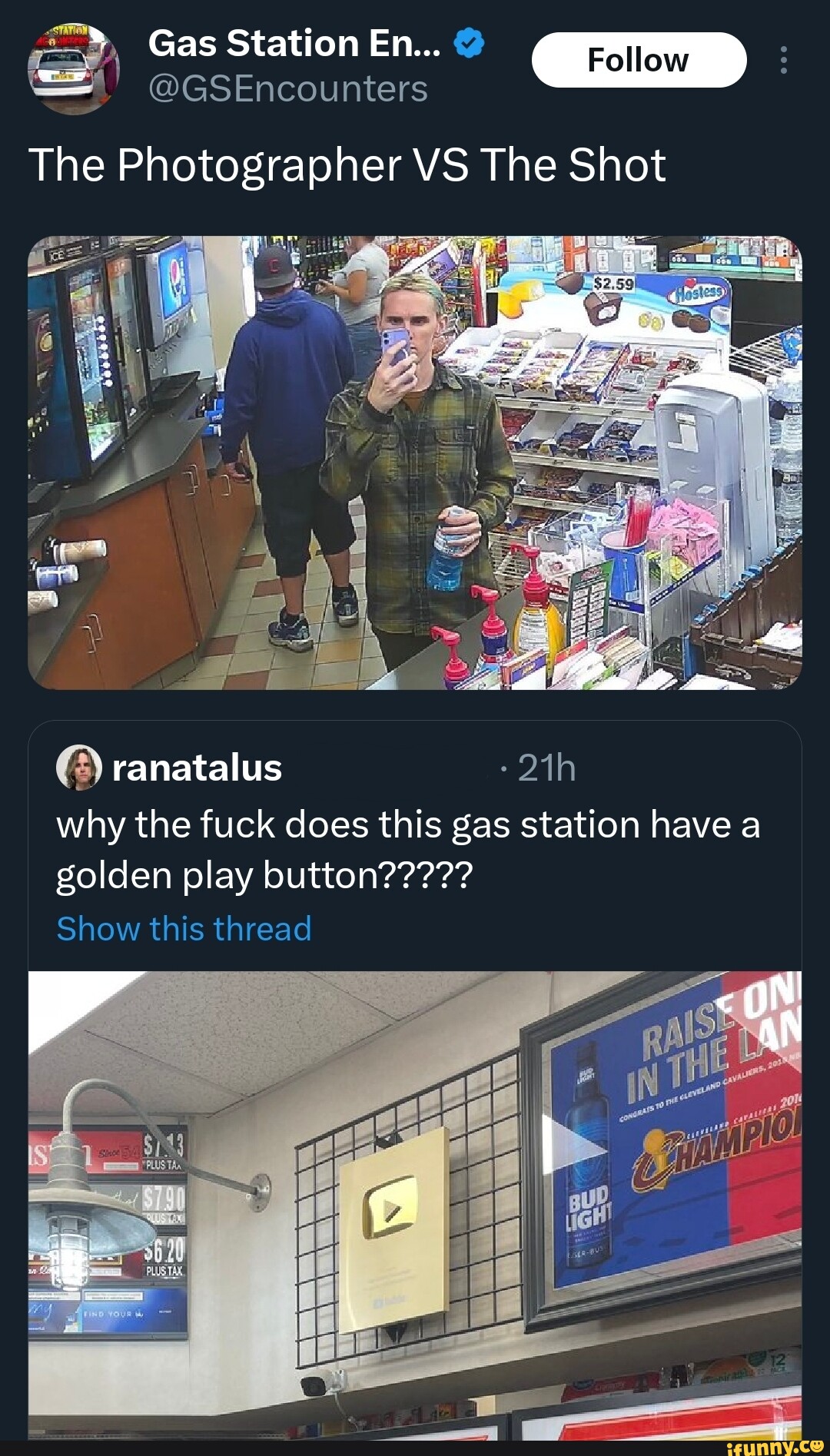 Gas Station En... The Photographer VS The Shot 'ranatalus why the fuck