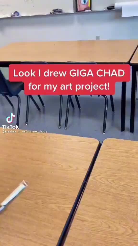 I drew gigachad for my art homework The start to giga chad - iFunny Brazil