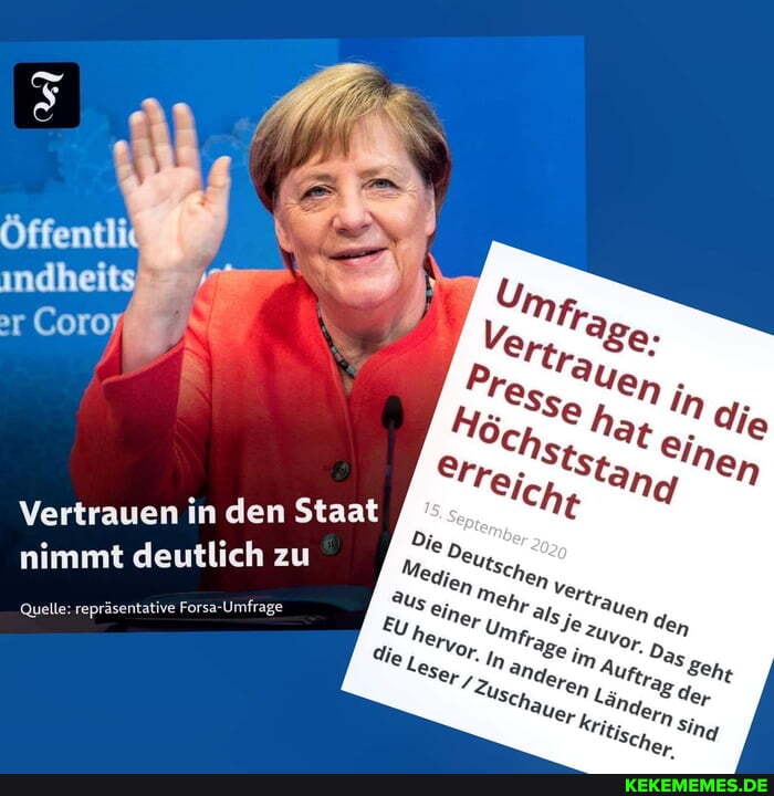 Öffentli
indhei
Vertrauen in den Staat nimmt deutlich zu
Quelle: repräsentative Forsa-Umfrage