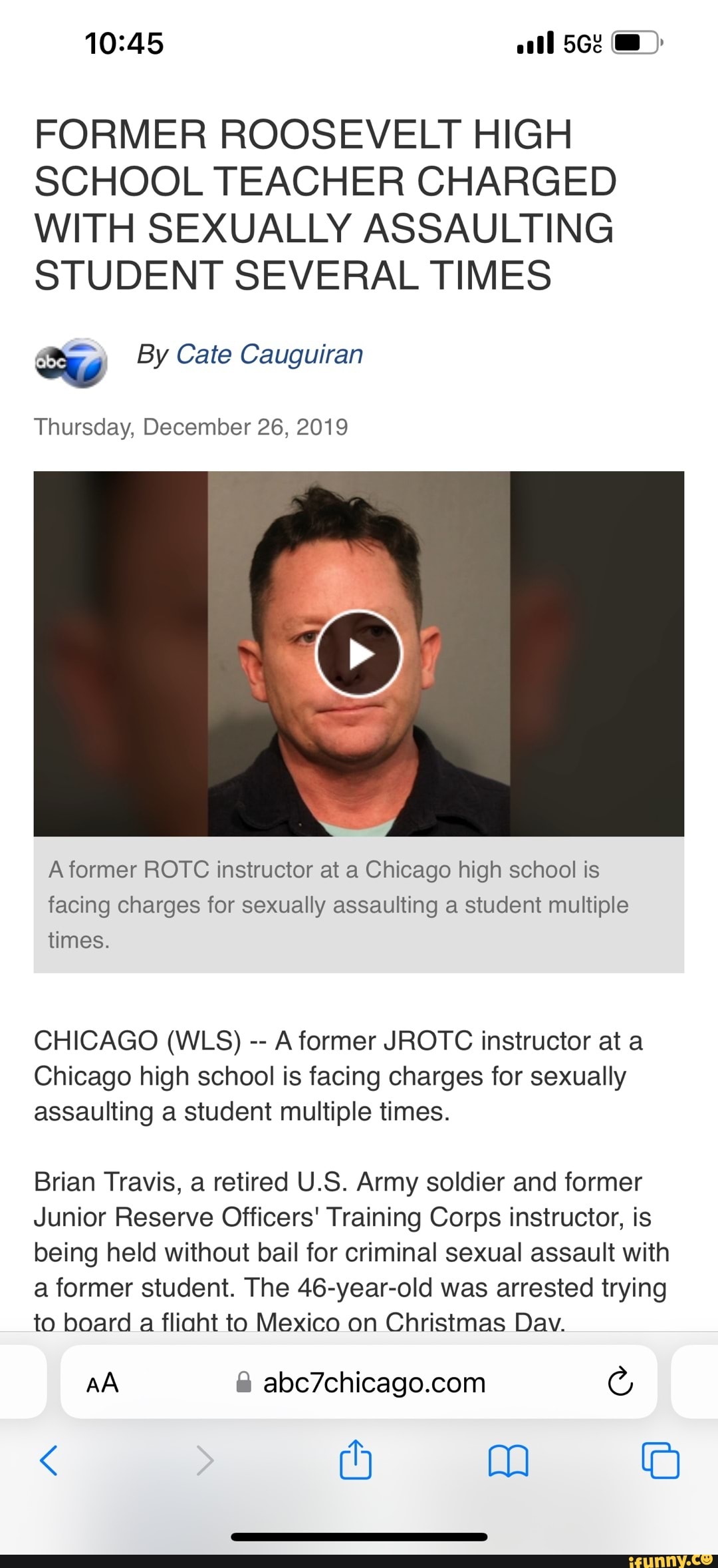 Ll FORMER ROOSEVELT HIGH SCHOOL TEACHER CHARGED WITH SEXUALLY ...