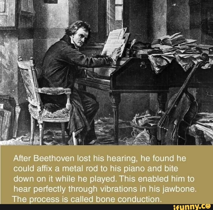 He is hearing