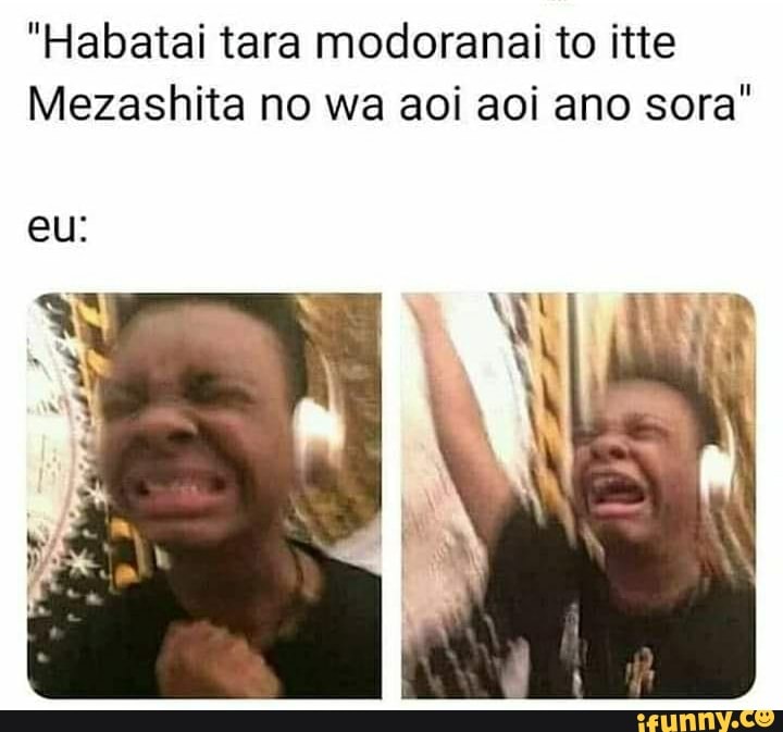 "Habatai tara modoranai to itte