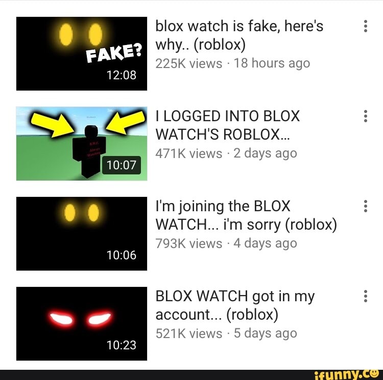 Blox Watch Is Fake Here S Why Roblox 225k Views 18 Hours Ago