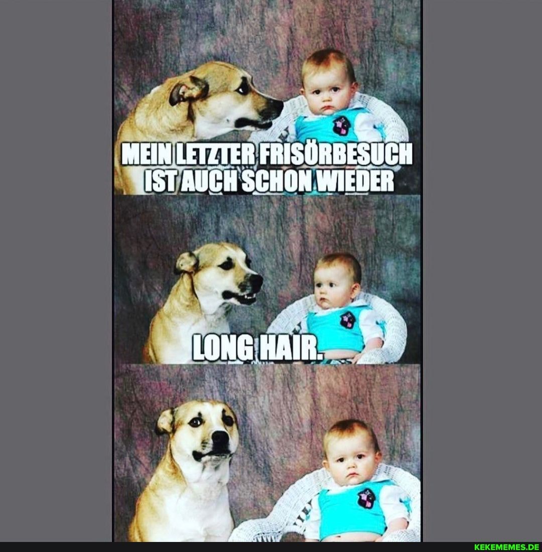 MEIN LETZTER FRISÖRBESÜCH IST AUCH SCHON WIEDER
'LONG HAIR.