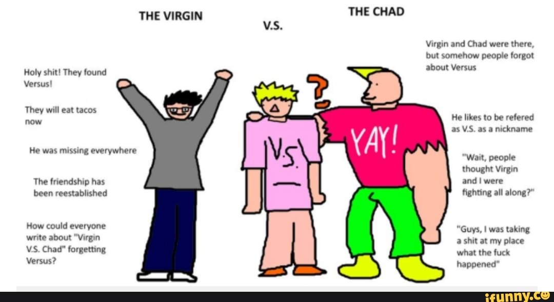 Quof on X: I just learned that Chad's head from the virgin vs