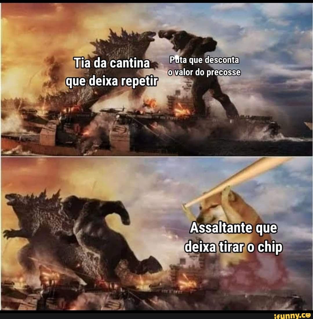 Tia da cantina que deixa repetir
Plita que desconta o valor do precosse
NA
Assaltante que deixa tirar o chip