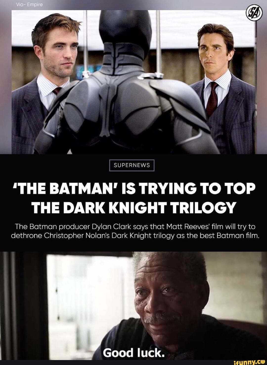 SUPERNEWS 'THE BATMAN' IS TRYING TO TOP THE DARK KNIGHT TRILOGY The ...