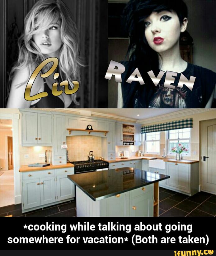 *cooking while talking about going
somewhere for vacation* (Both are taken) - *cooking while talking about going somewhere for vacation* (Both are taken)