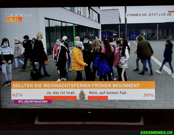 SOLLTEN WE BESINNEN?
Nein, auf keinen Fall,