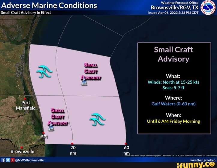 Adverse Marine Conditions 'Small Craft Advisory in Effect Port